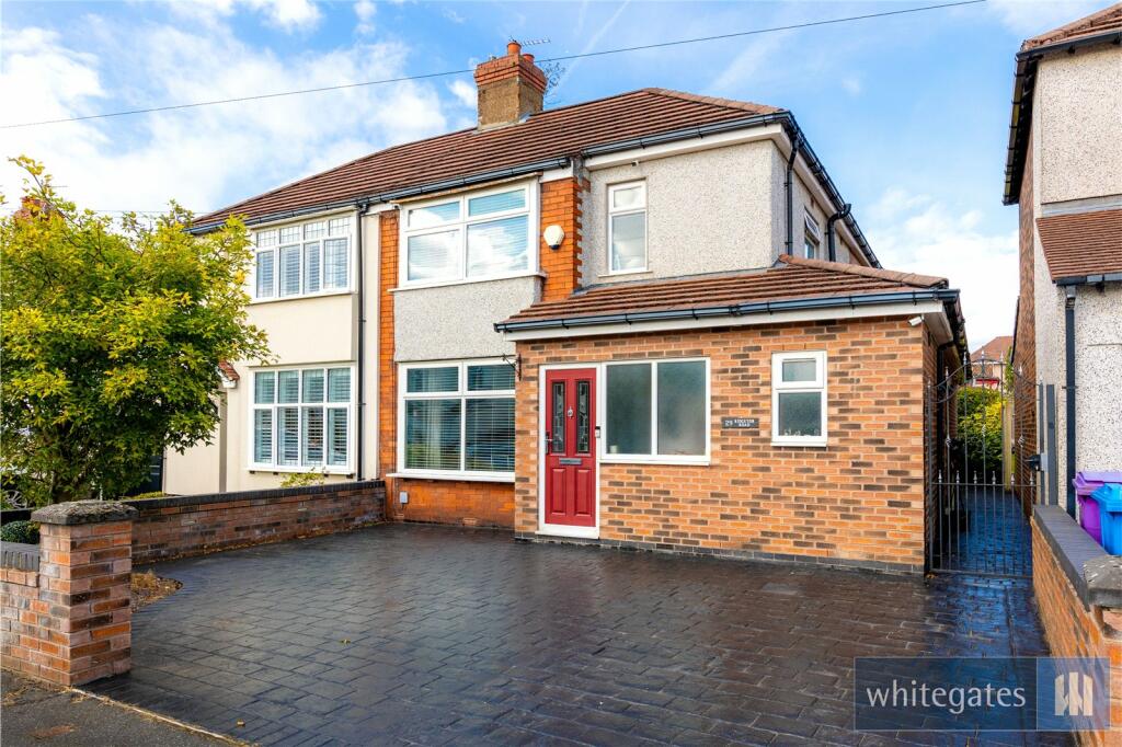Image of 3 bedroom semi-detached house for sale in Ridgetor Road, Woolton, Liverpool, Merseyside, L25 post in Liverpool Merseyside England